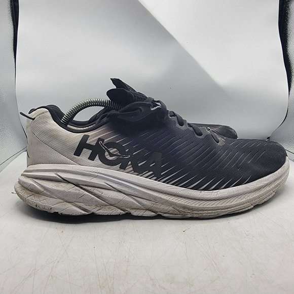 Hoka One One Rincon 3 Mens 11 D Black Running Shoes Sneakers 1119395 BWHT main image 8